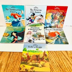 Disney Princess Mini Paperback Books Lot(7) 2022 Autumn Publishing